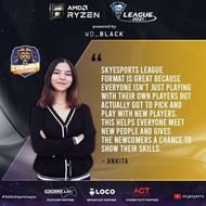 Ankita of the Chennai Clutchers (Image via Skyesports League)